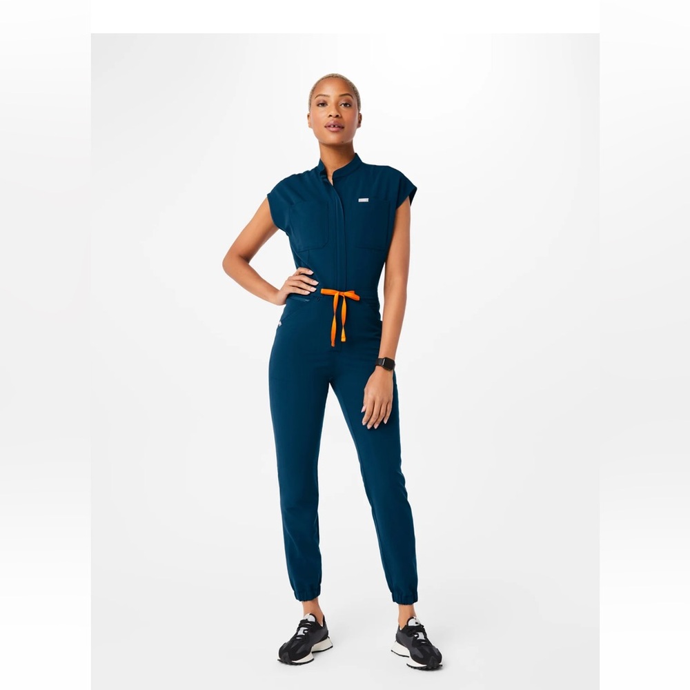 Figs Women's Rafaela Jumpsuit in Deep Reef
XS